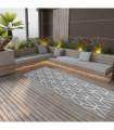 Outdoor Rug Grey 80x250 cm PP