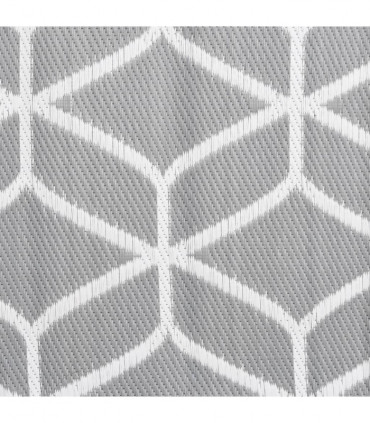 Outdoor Rug Grey 80x250 cm PP