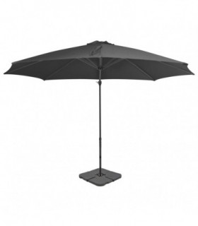 Outdoor Umbrella with Portable Base Anthracite