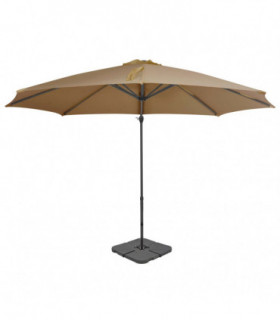 Outdoor Umbrella with Portable Base Taupe