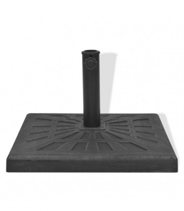 Parasol Base Resin Square Black 12 kg