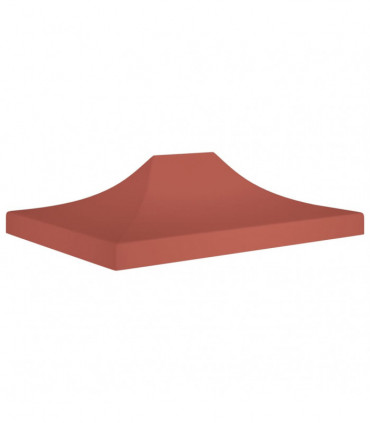 Party Tent Roof 4x3 m Terracotta 270 g/m²