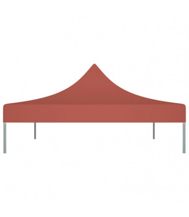 Party Tent Roof 4x3 m Terracotta 270 g/m²