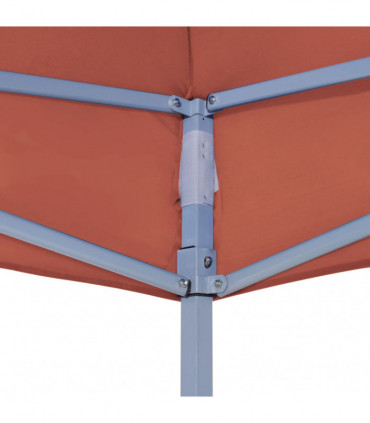Party Tent Roof 4x3 m Terracotta 270 g/m²