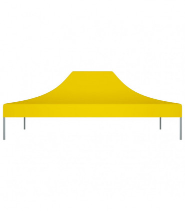 Party Tent Roof 4x3 m Yellow 270 g/m²