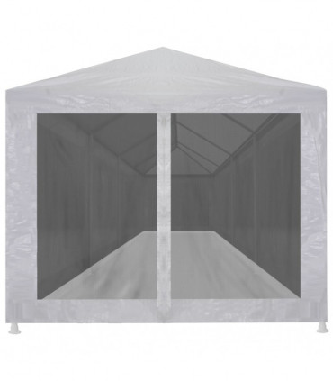 Party Tent with 10 Mesh Sidewalls 12x3 m