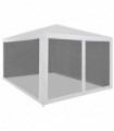 Party Tent with 4 Mesh Sidewalls 4x3 m
