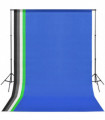 Photo Studio Kit with 5 Coloured Backdrops and Adjustable Frame
