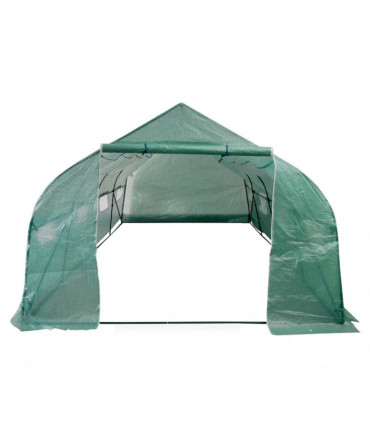 Portable Polytunnel Greenhouse Steel Frame Walk-in 18 m²