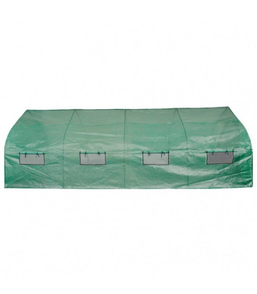 Portable Polytunnel Greenhouse Steel Frame Walk-in 18 m²