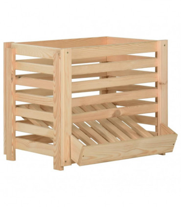 Potato Box 60x40x50 cm Solid Pinewood