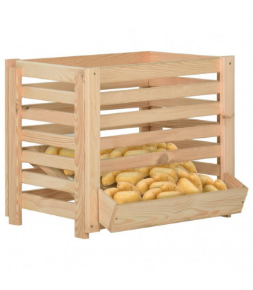 Potato Box 60x40x50 cm Solid Pinewood