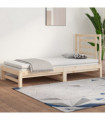 Pull-out Day Bed 2x(90x200) cm Solid Wood Pine