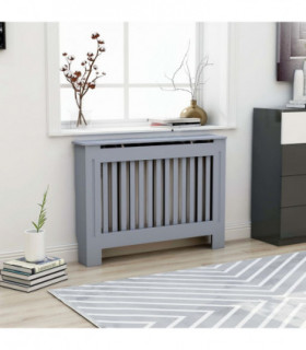 Radiator Cover Anthracite 112x19x81 cm MDF
