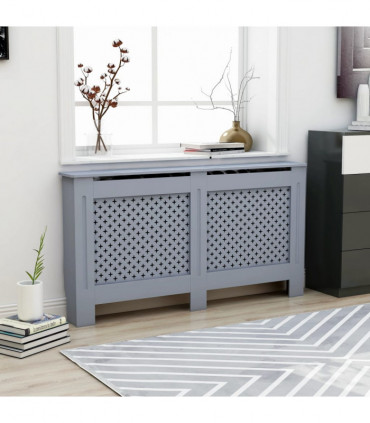Radiator Cover Anthracite 152x19x81 cm MDF