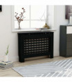 Radiator Cover Black 112x19x81 cm MDF