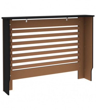 Radiator Cover Black 112x19x81 cm MDF