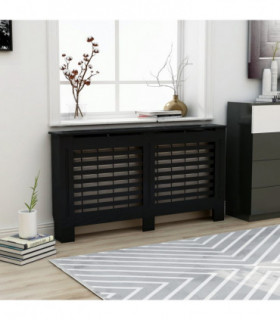 Radiator Cover Black 152x19x81 cm MDF