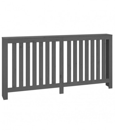 Radiator Cover Grey 169x19x84 cm Solid Wood Pine