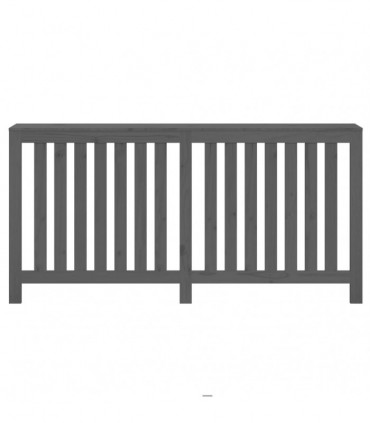 Radiator Cover Grey 169x19x84 cm Solid Wood Pine