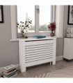 Radiator Cover White 112x19x81.5 cm MDF