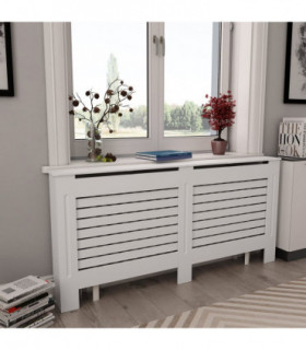 Radiator Cover White 172x19x81.5 cm MDF