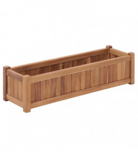 Raised Bed 100x30x25 cm Solid Teak Wood