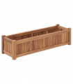 Raised Bed 100x30x25 cm Solid Teak Wood