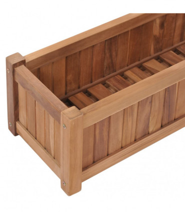 Raised Bed 100x30x25 cm Solid Teak Wood