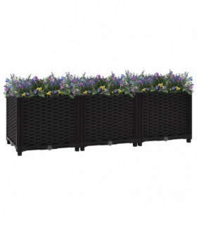 vidaXL Raised Bed 120x40x38 cm Polypropylene