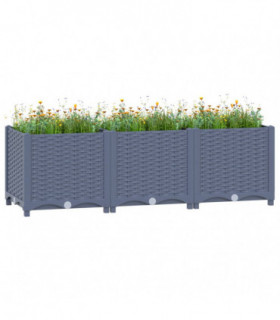 vidaXL Raised Bed 120x40x38 cm Polypropylene