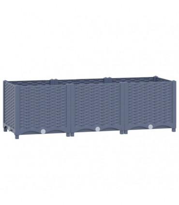 vidaXL Raised Bed 120x40x38 cm Polypropylene
