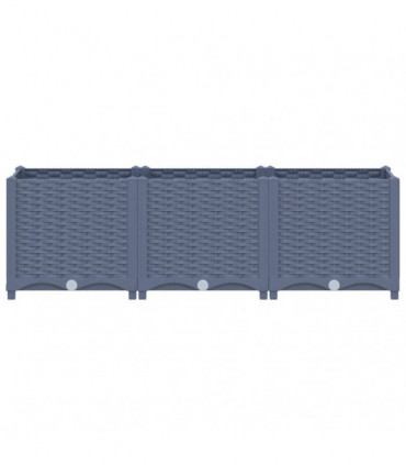 vidaXL Raised Bed 120x40x38 cm Polypropylene