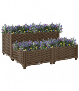 vidaXL Raised Bed 80x80x38 cm Polypropylene