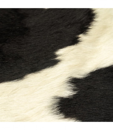 Real Cow Hide Rug Black and White 150x170 cm