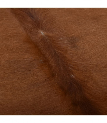Real Cow Hide Rug Brown and White 150x170 cm