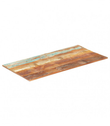 Rectangular Table Top 60x140 cm 15-16 mm Solid Reclaimed Wood