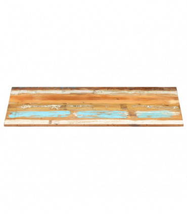 Rectangular Table Top 60x140 cm 15-16 mm Solid Reclaimed Wood