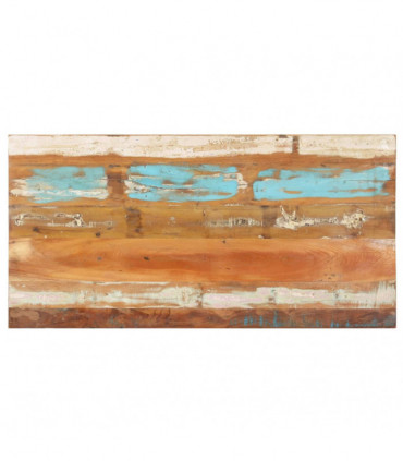Rectangular Table Top 60x140 cm 15-16 mm Solid Reclaimed Wood