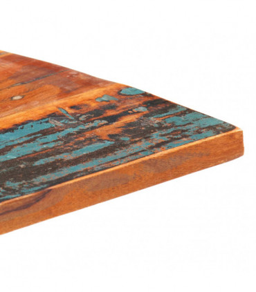 Rectangular Table Top 60x80 cm 25-27 mm Solid Reclaimed Wood