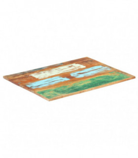 Rectangular Table Top 60x90 cm 15-16 mm Solid Reclaimed Wood
