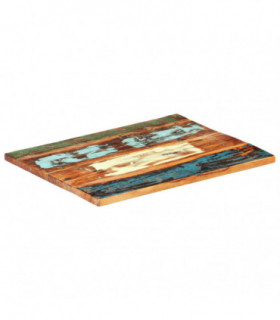 Rectangular Table Top 70x80 cm 25-27 mm Solid Reclaimed Wood