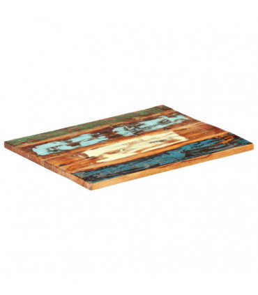 Rectangular Table Top 70x80 cm 25-27 mm Solid Reclaimed Wood