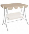 Replacement Canopy for Garden Swing Beige 150/130x70/105 cm