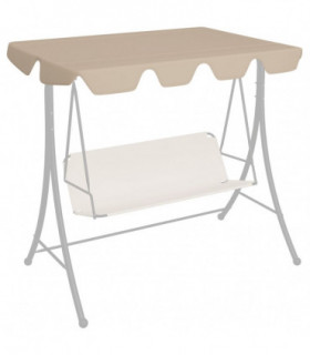 Replacement Canopy for Garden Swing Beige 188/168x110/145 cm