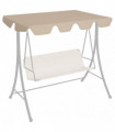 Replacement Canopy for Garden Swing Beige 188/168x110/145 cm