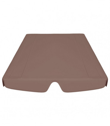 Replacement Canopy for Garden Swing Brown 150/130x70/105 cm