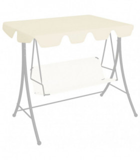 Replacement Canopy for Garden Swing Cream 150/130x70/105 cm