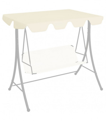 Replacement Canopy for Garden Swing Cream 188/168x110/145 cm