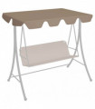 Replacement Canopy for Garden Swing Taupe 188/168x110/145 cm